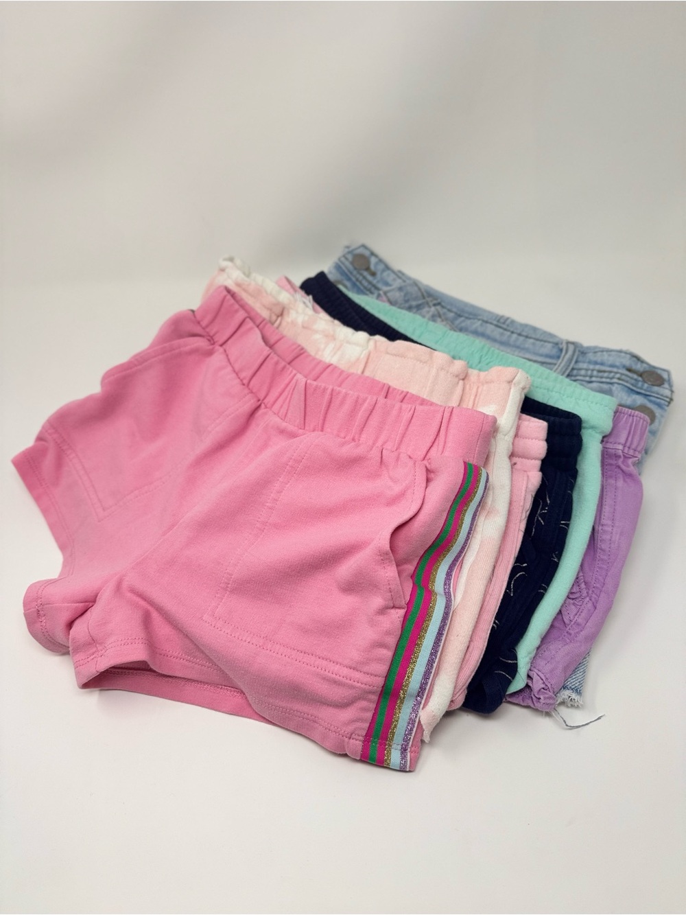 Girls’ Shorts & Shortalls Bundle – Size 6/7 (9 pieces)